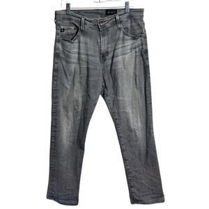 Adriano Goldschmied Jean Men 33x34 Gray Everett Slim Straight Leg Casual Minimal